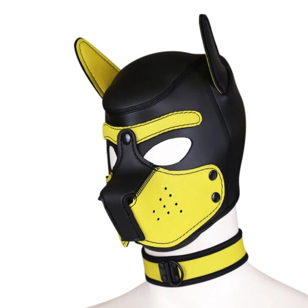 Bdsm Fetish Alternative Bondage Gear Puppy Play Dog Hood Mask Slave Neck Collar Lead Drag Chain Couples Game Role Play Sex Toys - Image 3