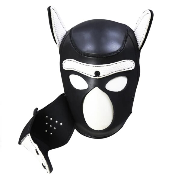Bdsm Fetish Alternative Bondage Gear Puppy Play Dog Hood Mask Slave Neck Collar Lead Drag Chain Couples Game Role Play Sex Toys - Image 2