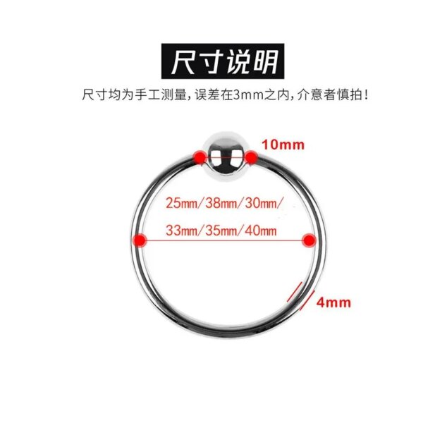 Head Glan Cock Ring Stainless Steel Cock Glans Penis Ring Sex Increase Orgasm Sex Products For Men Delayed Ejaculation Sex Toys - Image 3