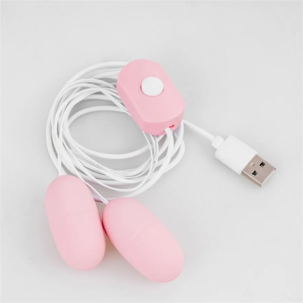 Vibrators USB Double Vibrating Egg Clitoris Stimulator Vagina Massage Vibrator Bullet Female Masturbators Sex Toys For Woman 18 - Image 2