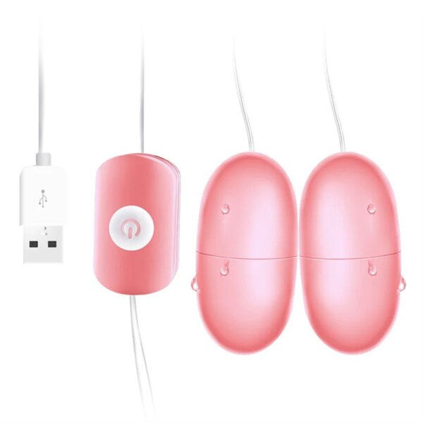 Vibrators USB Double Vibrating Egg Clitoris Stimulator Vagina Massage Vibrator Bullet Female Masturbators Sex Toys For Woman 18 - Image 3