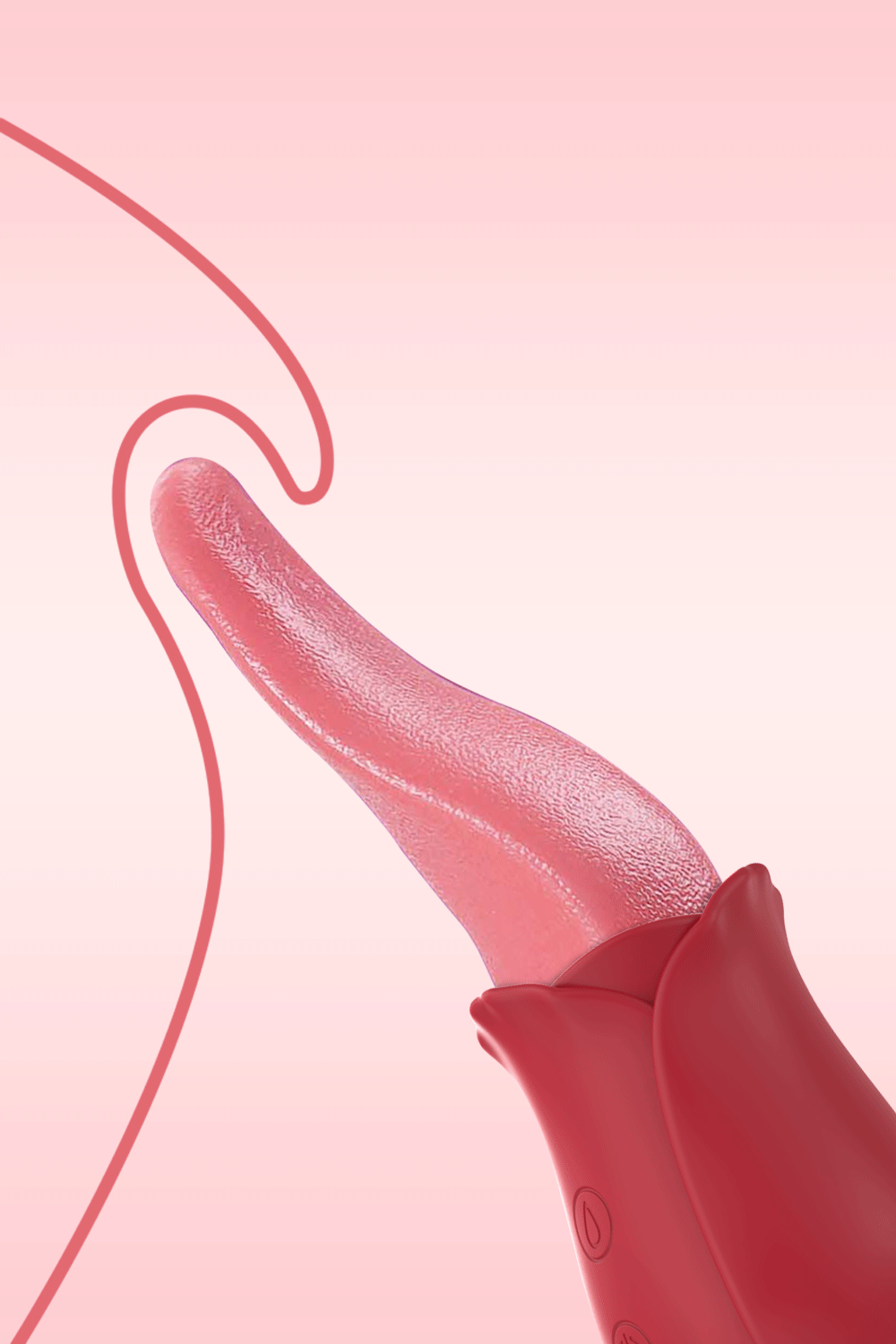 Sucking Rose Vibrator with Tongue Licking for Women Clitoral Stimulation Nipples Stimulator Female  Adult Goods Sex Toys