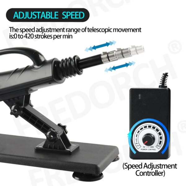 DIY Adult Sex Toy With 3XLR Suction Cup：Automatic Powerful Sex Machine Adjustable Speed Thruster Vibrator Female Masturbation - Image 6