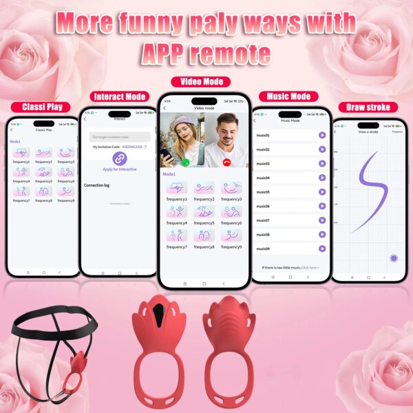 Wearable Panty Vibrator Female 9 Vibration with APP Control Vibrating Penis Ring Clitoral Stimulator Adult Sexy Toys for Couple - Image 5