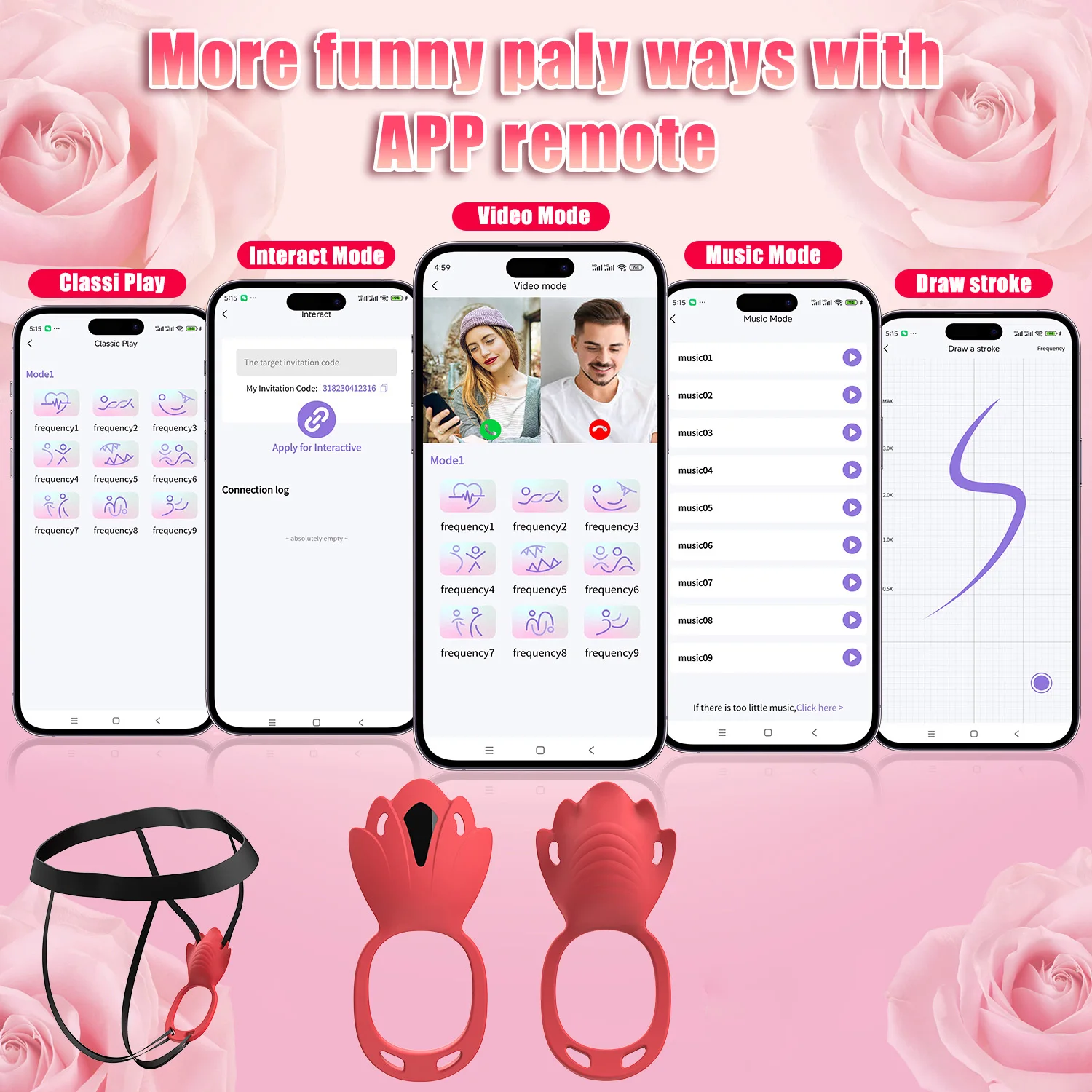 Wearable Panty Vibrator Female 9 Vibration with APP Control Vibrating Penis Ring Clitoral Stimulator Adult Sexy Toys for Couple