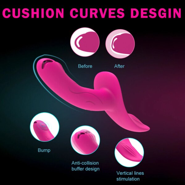 7 Speeds Wearable Double Vibrators For Women Lesbian Couples USB Rechargeable Strapless Strap on Dildo Female Adults Sex Toys - Image 3