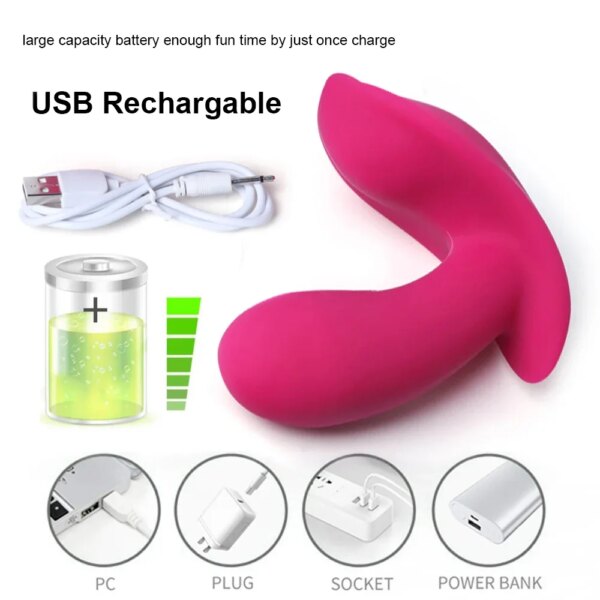 Wearable Vibrator Remote Control Dildo Vibrators for Women G-spot Clitoris Invisible Butterfly Panties Vibrating Egg Sex Toys 18 - Image 4