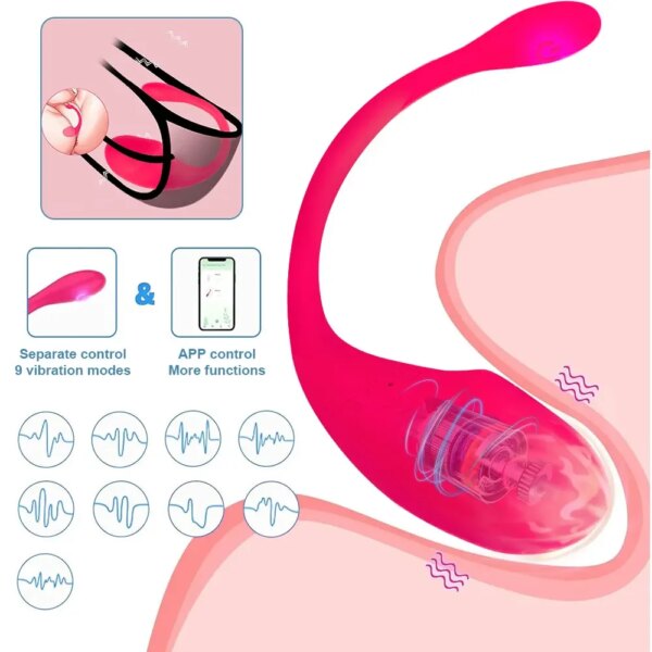 Wireless Bluetooth Vibrator for Women APP Remote Control G Spot Massager Lovers Stimulator Female Panties Sex Toys for Adults - Image 2