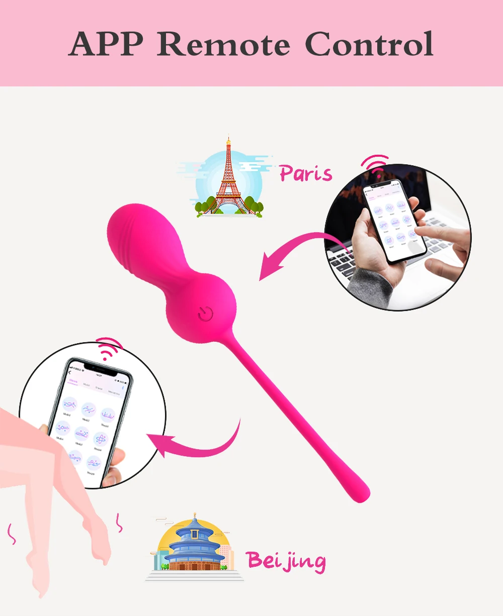LEVETT APP Control Egg Vibrators G Spot Vagina Vibrating Kegel Balls Vibrator Female Dildo Wearable Panties Sex Toys For Women LEVETT APP Control Egg Vibrators G Spot Vagina Vibrating Kegel Balls Vibrator Female Dildo Wearable Panties Sex Toys For Women