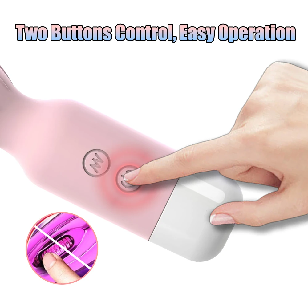 Mini AV Vibrator Female G Spot Vibration Vagina Anal Clitoris Stimulator Dildo Vibrator Adult Sex Toys for Women Masturbation