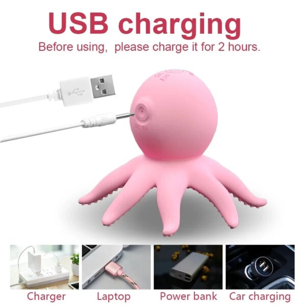 New Octopus Sucking Vibrator Nipple G Spot Clitoris Stimulator Massage Sex Toys for Women Masturbators Adult Erotic Accessories - Image 5