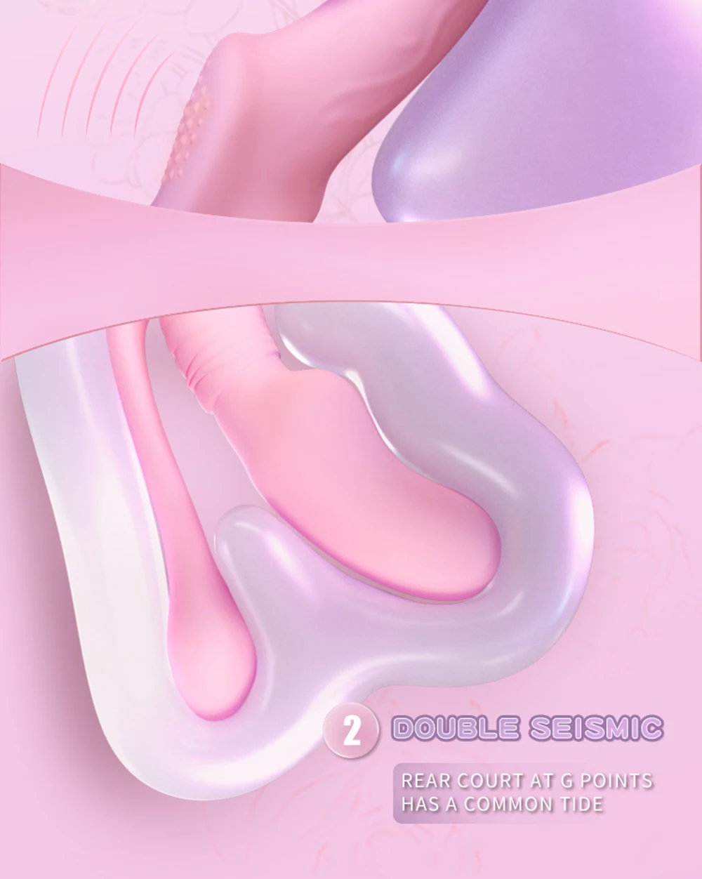 Strapless Strap on Dildo Vibrator Anal Plug Massager Lesbian 3 in 1 Vibrator G-Spot Stimulate Clitoris Sex Toy for Couple Strapless Strap on Dildo Vibrator Anal Plug Massager Lesbian 3 in 1 Vibrator G-Spot Stimulate Clitoris Sex Toy for Couple