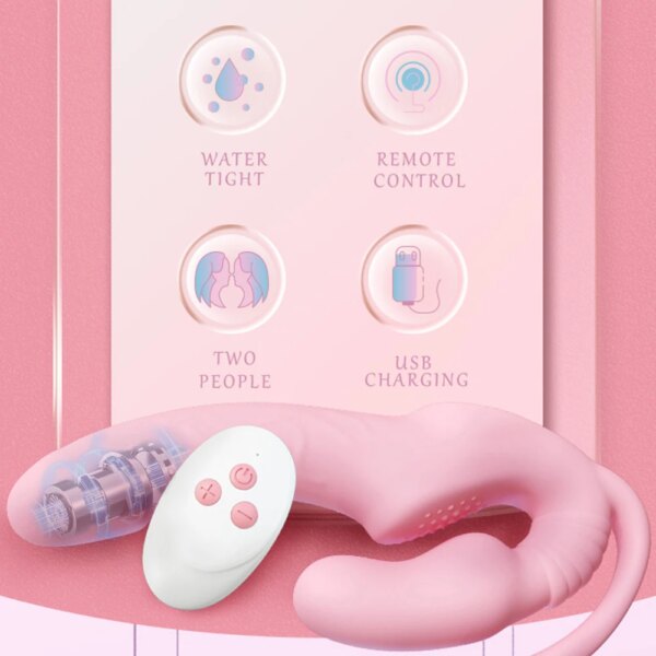 Strapless Strap on Dildo Vibrator Anal Plug Massager Lesbian 3 in 1 Vibrator G-Spot Stimulate Clitoris Sex Toy for Couple - Image 2