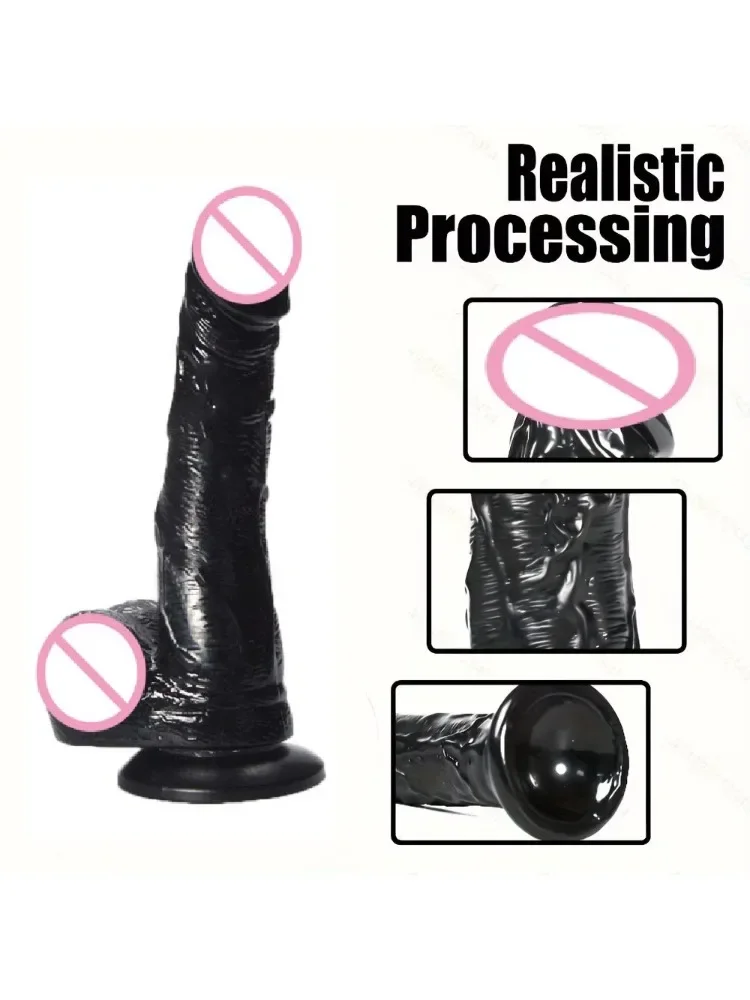 Black Dildo with Egg Sex Toys 6 Size Cheap Vaginal Anal Masturbator Gode Suction Cup Dildo for Women Penis Penetration Butt Plug