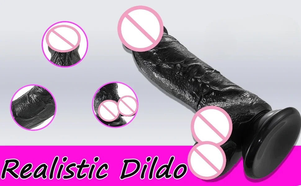 Black Dildo with Egg Sex Toys 6 Size Cheap Vaginal Anal Masturbator Gode Suction Cup Dildo for Women Penis Penetration Butt Plug