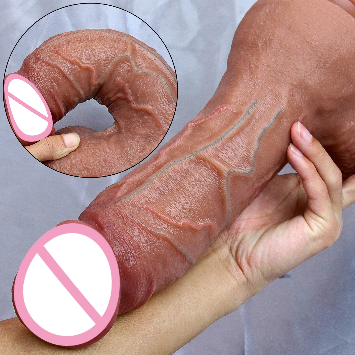 4 Sizes Realistic Soft Big Dildo 2 Colers Double Silicone Thick Penis Woman Man Anal Sex Toy Gay Masturbation Suction Cup Dick