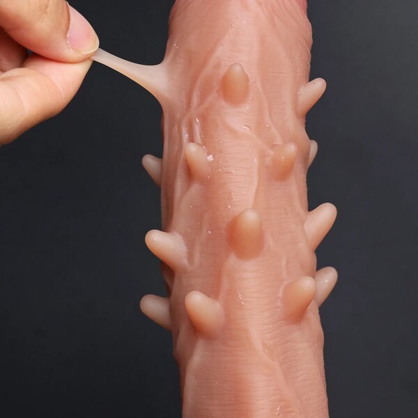 Soft Spiked Small Dildo G-spot Stimulation Silicone Penis Suction Cup Cock Sex Toys for Men Women Wolf Tooth Masturbate Big Dick - Image 3
