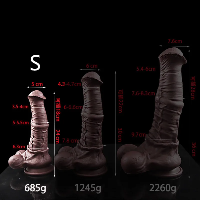 Big Black Dick 3 Size Giant Dildo Soft Silicone Dildo Horse Animal Xxl Dildo Fake Penis Suction Cup Dildos Sex Toys For Women