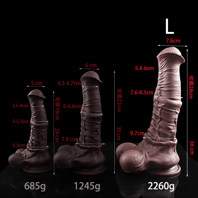 Big Black Dick 3 Size Giant Dildo Soft Silicone Dildo Horse Animal Xxl Dildo Fake Penis Suction Cup Dildos Sex Toys For Women