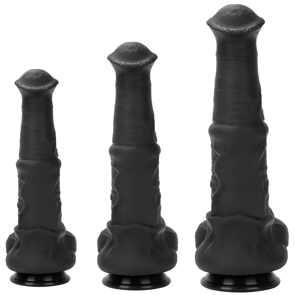 Big Black Dick 3 Size Giant Dildo Soft Silicone Dildo Horse Animal Xxl Dildo Fake Penis Suction Cup Dildos Sex Toys For Women