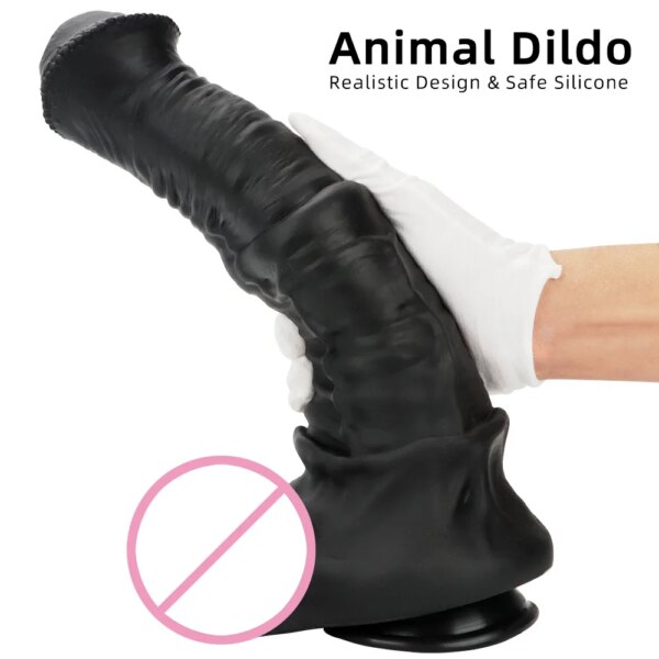 Big Black Dick 3 Size Giant Dildo Soft Silicone Dildo Horse Animal Xxl Dildo Fake Penis Suction Cup Dildos Sex Toys For Women - Image 3