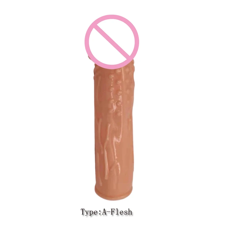 Adult Dildo Sleeve Masturbation Granular G-Spot Stimulation for Men Penis Enlarger  Ejaculation Delay Extension Rings Sex Toys