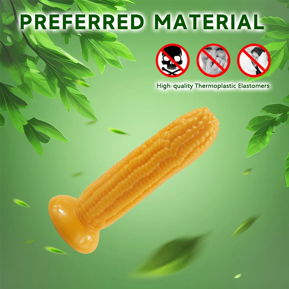 1PC Fruit Shape Unisex TPE Penis Dildo, soft and realistic, no need to recharge, human safe material, adult sex toys