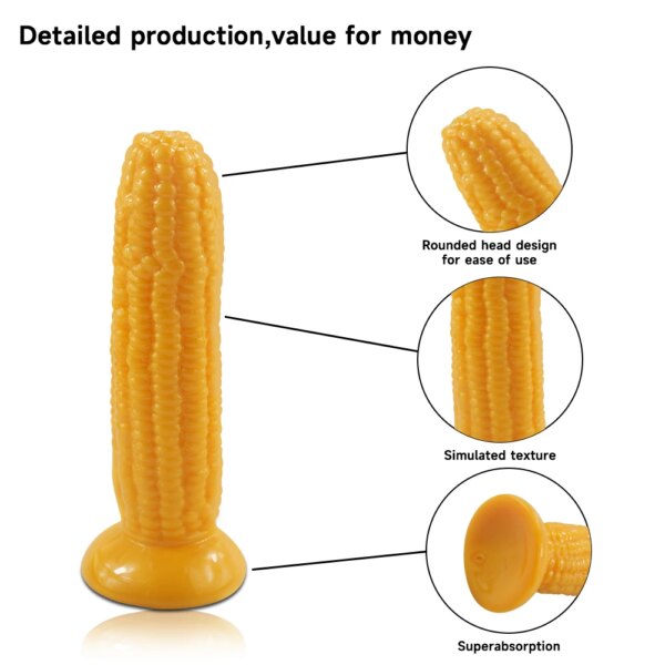 1PC Fruit Shape Unisex TPE Penis Dildo, soft and realistic, no need to recharge, human safe material, adult sex toys - Image 2