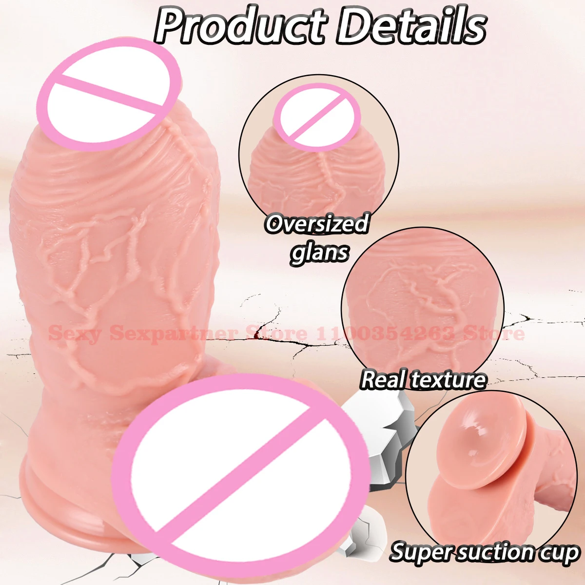 Thick Realistic Dildo Giant Big Penis Suction Cup Dick Cock Sex Shop For Women Masturbators Anal Dildo G-Shop Stimulation SexToy