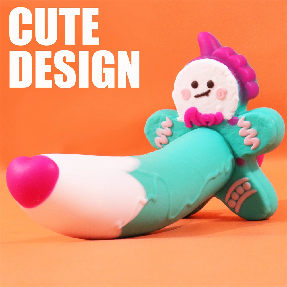 Monster Dildo Silicone Fantasy Colourful Cute Dildo Gingerbread Man Strong Suction Cup Dragon Dildo Anal Plug Sex Toys For Women Monster Dildo Silicone Fantasy Colourful Cute Dildo Gingerbread Man Strong Suction Cup Dragon Dildo Anal Plug Sex Toys For Women