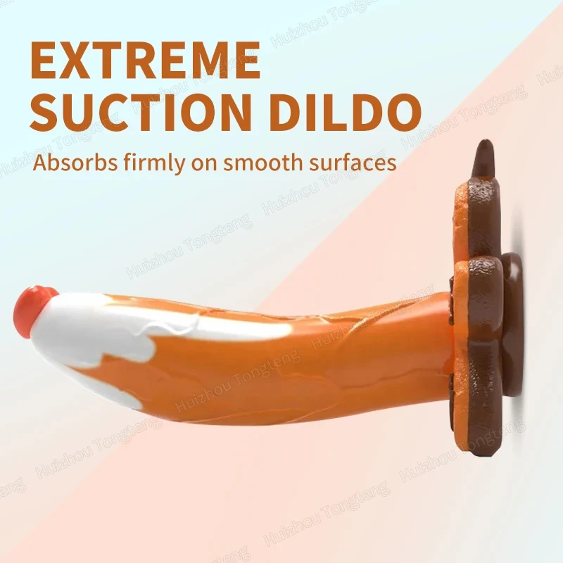 Monster Dildo Silicone Fantasy Colourful Cute Dildo Gingerbread Man Strong Suction Cup Dragon Dildo Anal Plug Sex Toys For Women Monster Dildo Silicone Fantasy Colourful Cute Dildo Gingerbread Man Strong Suction Cup Dragon Dildo Anal Plug Sex Toys For Women