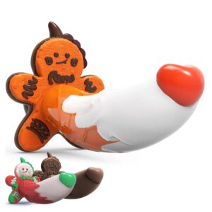 Monster Dildo Silicone Fantasy Colourful Cute Dildo Gingerbread Man Strong Suction Cup Dragon Dildo Anal Plug Sex Toys For Women