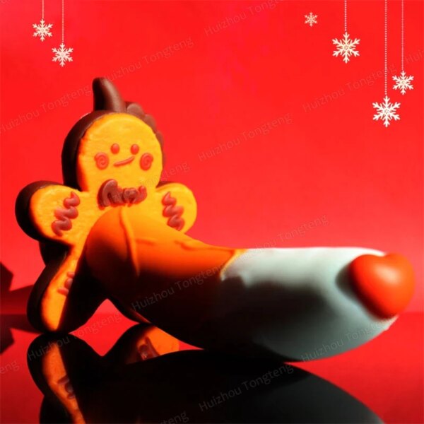 Monster Dildo Silicone Fantasy Colourful Cute Dildo Gingerbread Man Strong Suction Cup Dragon Dildo Anal Plug Sex Toys For Women - Image 5