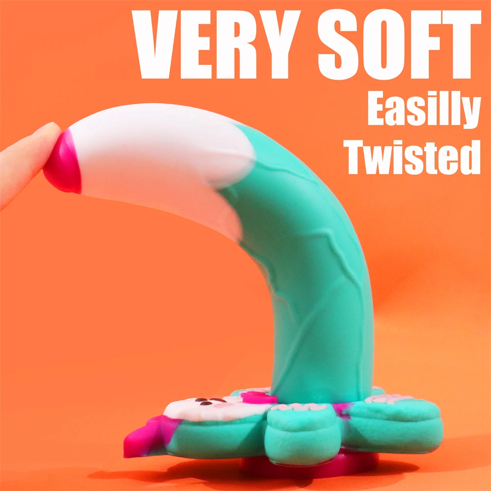 Monster Dildo Silicone Fantasy Colourful Cute Dildo Gingerbread Man Strong Suction Cup Dragon Dildo Anal Plug Sex Toys For Women Monster Dildo Silicone Fantasy Colourful Cute Dildo Gingerbread Man Strong Suction Cup Dragon Dildo Anal Plug Sex Toys For Women