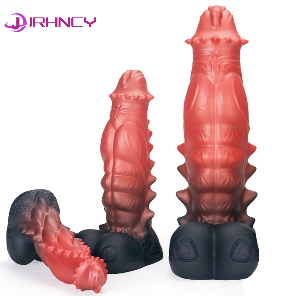 S-XXL Huge Anal Dildos Monsters Penis Masturbator Female Anal Sex Toy Powerful Suction Cup Thick Dildo Silicone Anal Plug