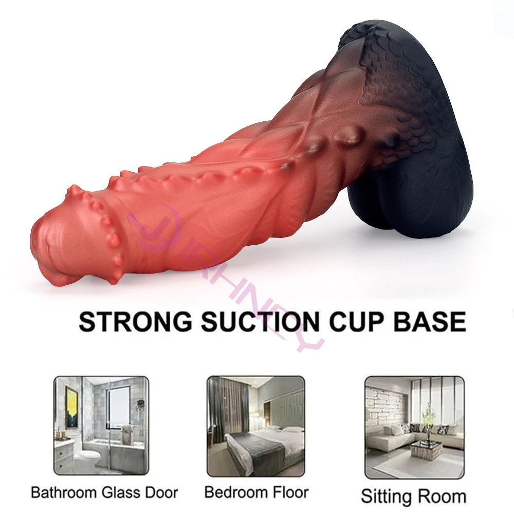 S-XXL Huge Anal Dildos Monsters Penis Masturbator Female Anal Sex Toy Powerful Suction Cup Thick Dildo Silicone Anal Plug
