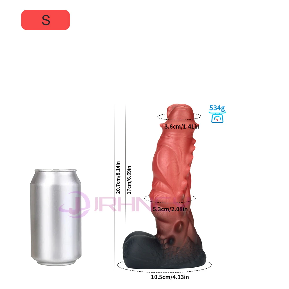 S-XXL Huge Anal Dildos Monsters Penis Masturbator Female Anal Sex Toy Powerful Suction Cup Thick Dildo Silicone Anal Plug