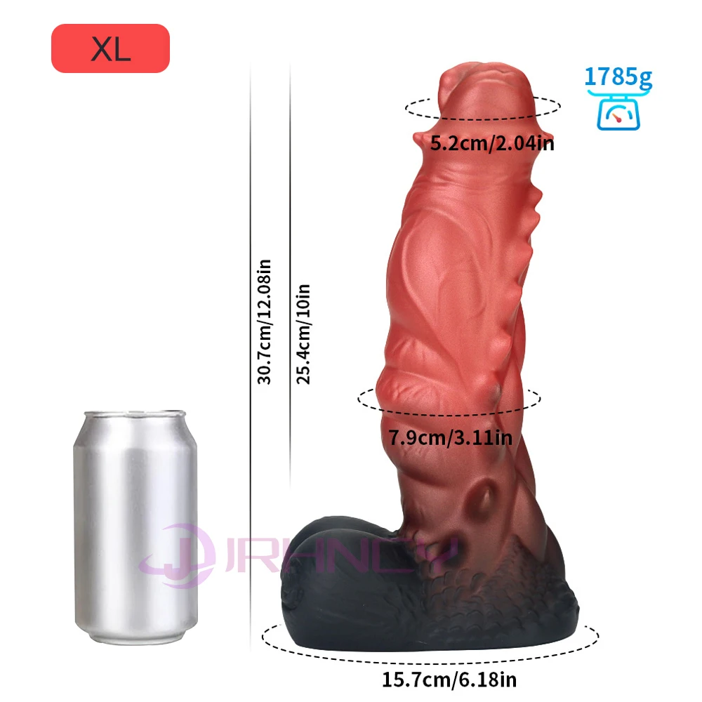 S-XXL Huge Anal Dildos Monsters Penis Masturbator Female Anal Sex Toy Powerful Suction Cup Thick Dildo Silicone Anal Plug