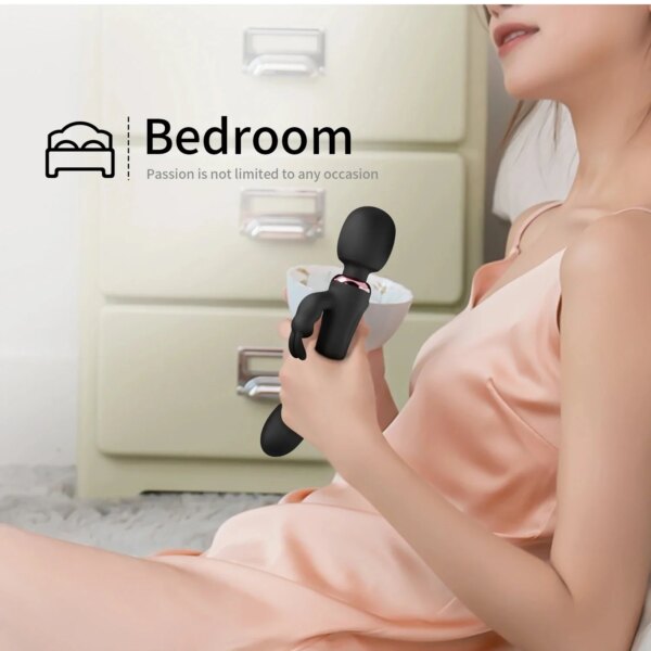Double Head Powerful Vibrator Dildos Wand for Women 30 Speed G Spot Clit Stimulator Vagina Massager Adult Sex Toys for Woman - Image 3