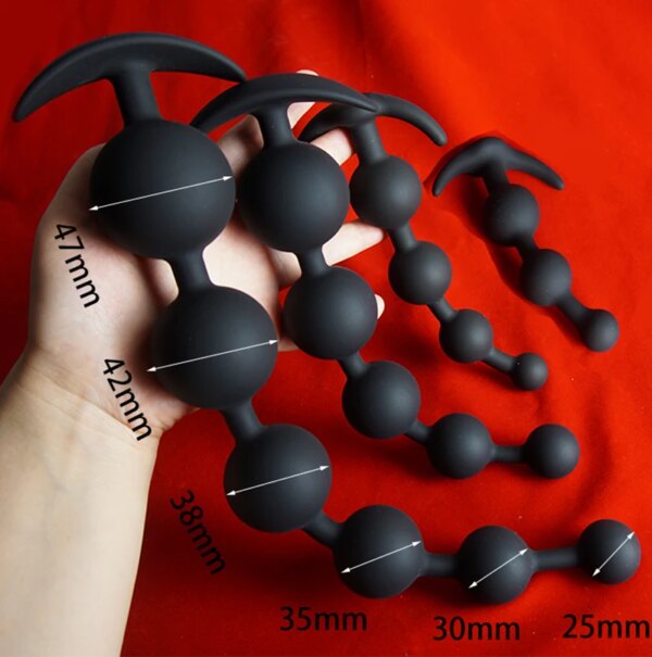 Silicone Anal Beads Dilator,Big Annals Balls,Long Ass Anus But Butt Plug,Analplug Buttplug Butplug,Analsex Prostate Sex Toys - Image 6