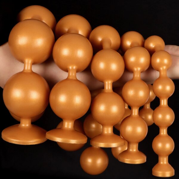 9 Size But Plug Silicone Anal Beads Big Anal Plug Tail Anal Big Ball Sextoy Sex Toys Huge Butt Plug Adult Toys 2 Style Ass Plug - Image 3