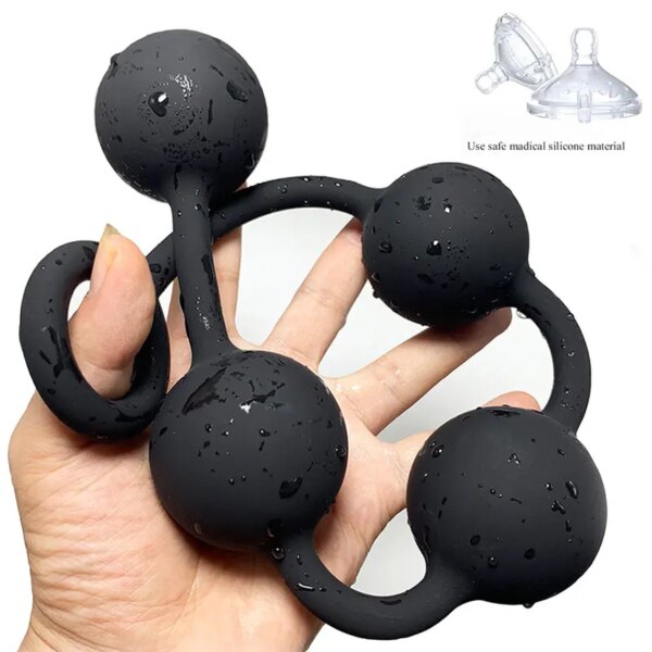 new anal plug buttplug silicone anal balls sex toys for adults erotic toy big butt plug anal beads plugs dilator but plug sextoy - Image 2