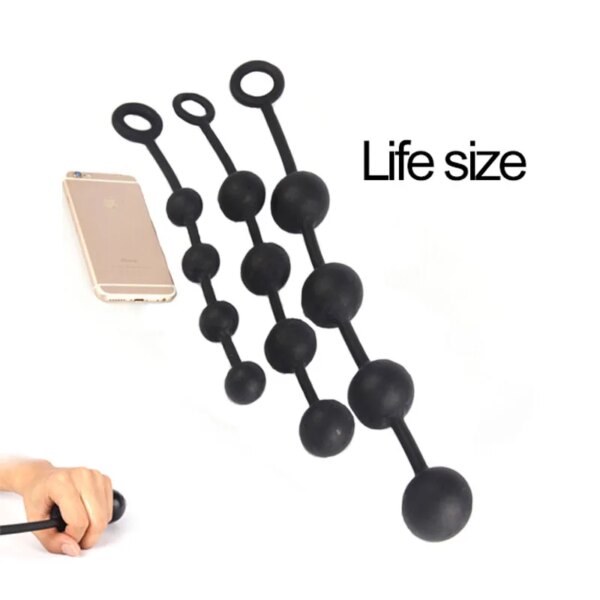 new anal plug buttplug silicone anal balls sex toys for adults erotic toy big butt plug anal beads plugs dilator but plug sextoy - Image 4