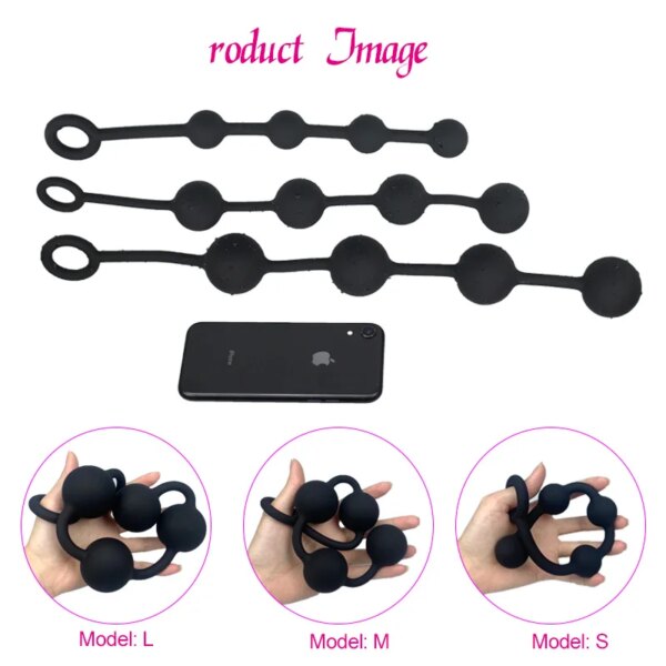 new anal plug buttplug silicone anal balls sex toys for adults erotic toy big butt plug anal beads plugs dilator but plug sextoy - Image 5