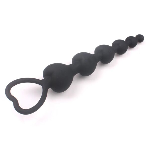 2022 New Heart beads Soft Anal Plug anus Toys Big Balls Silicone G-Spot Stimulating Butt Plugs Adult Sex Couple Sexy - Image 6