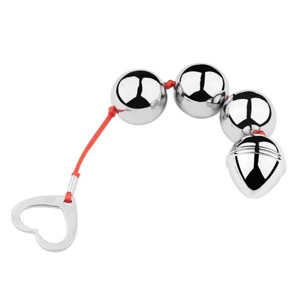 BUYBOOS Stainless Steel Anal Beads Metal Anal Plug Pull Beads Anal Toys Butt Plug Anal Dilator Adult Sex Toys for Men and Women - Image 2