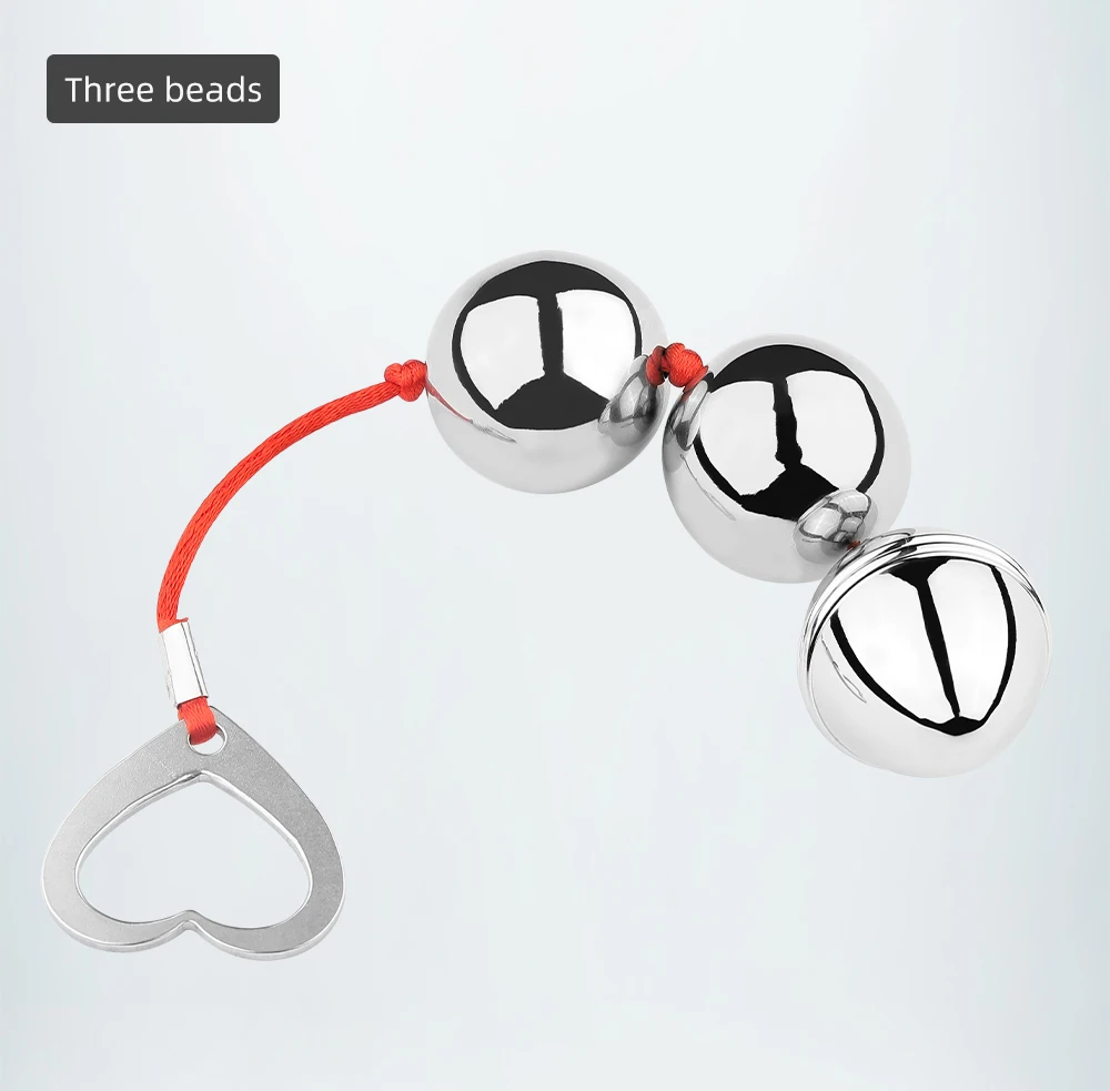 BUYBOOS Stainless Steel Anal Beads Metal Anal Plug Pull Beads Anal Toys Butt Plug Anal Dilator Adult Sex Toys for Men and Women