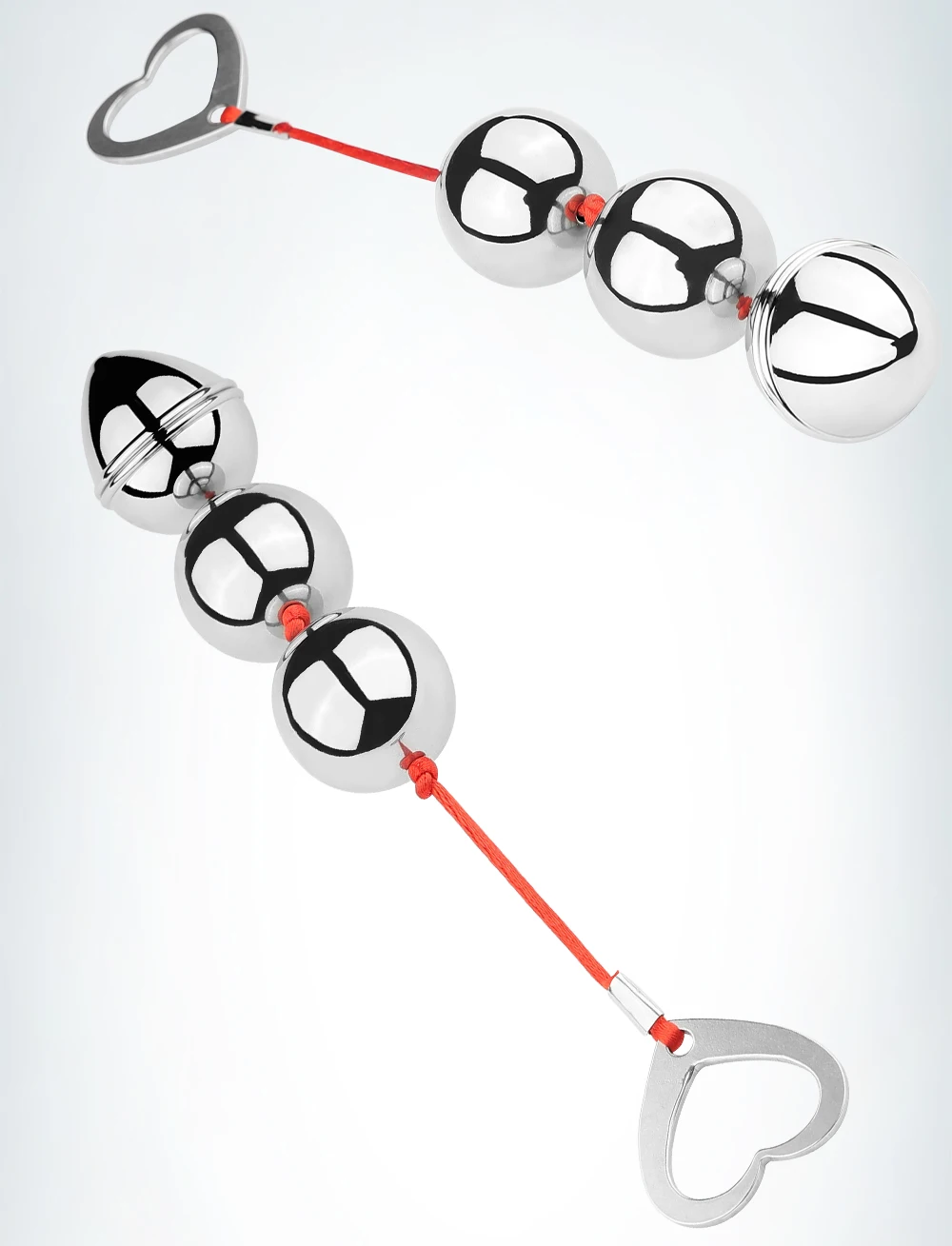 BUYBOOS Stainless Steel Anal Beads Metal Anal Plug Pull Beads Anal Toys Butt Plug Anal Dilator Adult Sex Toys for Men and Women