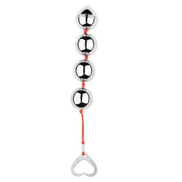 BUYBOOS Stainless Steel Anal Beads Metal Anal Plug Pull Beads Anal Toys Butt Plug Anal Dilator Adult Sex Toys for Men and Women - Image 4