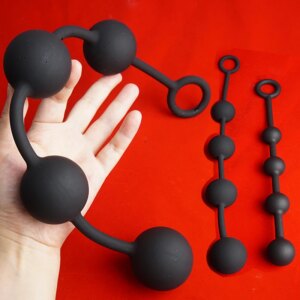 Silicone Dildo Eggs Anal Beads,But Butt Plug with Silicone Huge Anal Balls Sex Toy,Anus Vaginal Masturbator Dilator,Buttplug